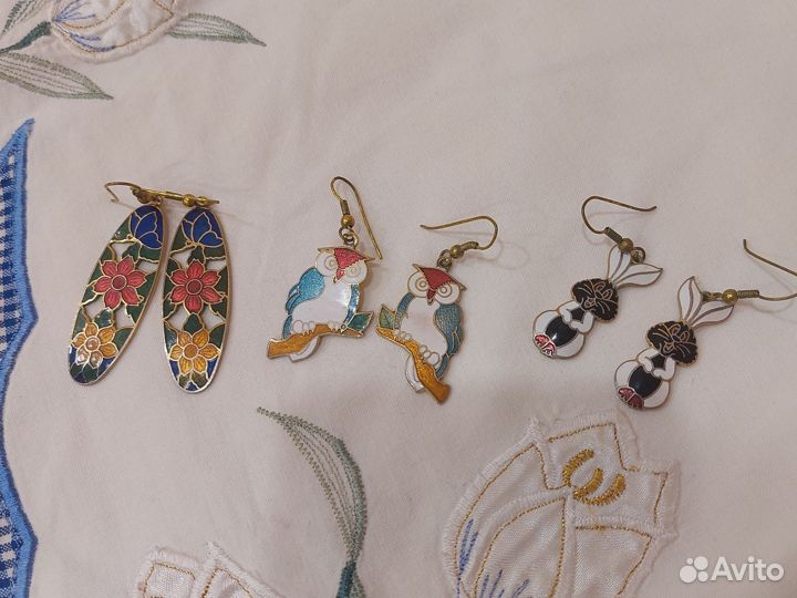 Серьги Винтаж металл