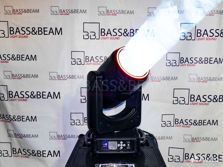 Голова beam LED 200W + ring bassbeam