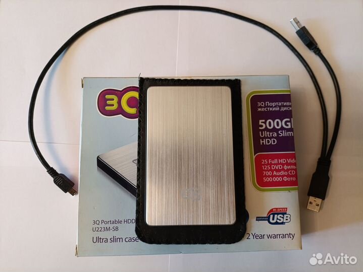 Внешний HDD 3Q U223M-SB 500 гб