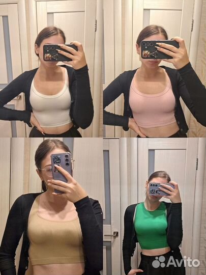 Топы пакетом stradivarius lime