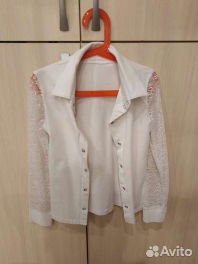 Блузка белая для девочек