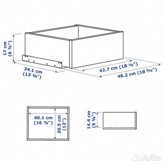 Ящик IKEA komplement комплимент икеа