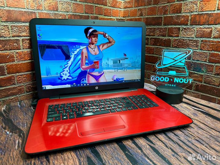 Топовый HP 4 Ядра Radeon 8Gb 128SSD 17*3