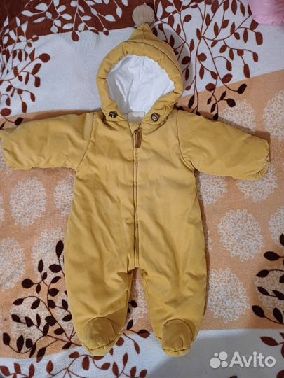 Комбинезон для новорожденного зимний размер 62