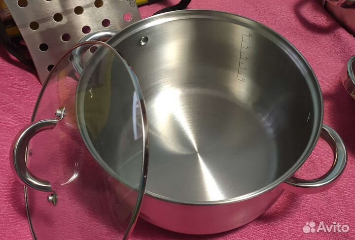 Кастрюли из нержавейки 5 и 3 литра