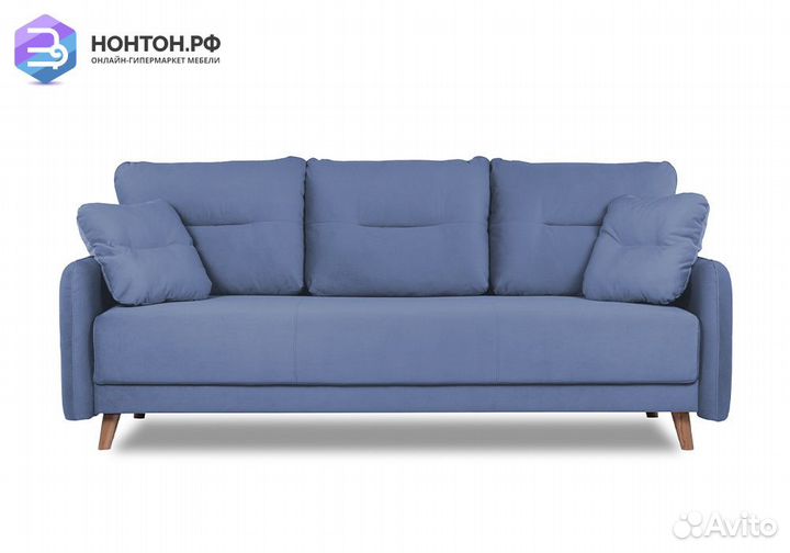 Диван пантограф Фолде серо-голубой