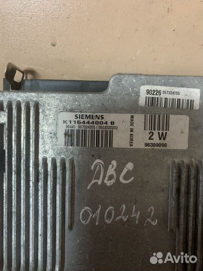 Блок эбу Матиз 0,8 96389098