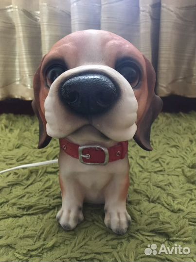 Светильник настольный собака