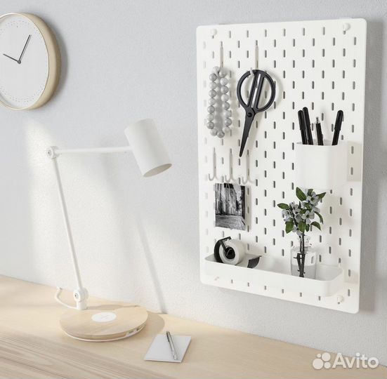 Доска перфорированная, IKEA Skadis, с аксессуарами
