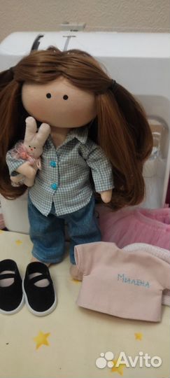 Кукла текстильная, ручной работы