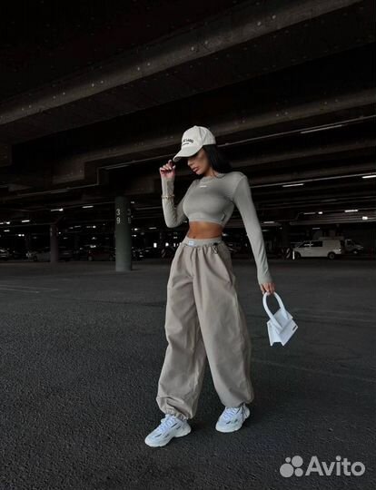 Штаны карго и топ комплект