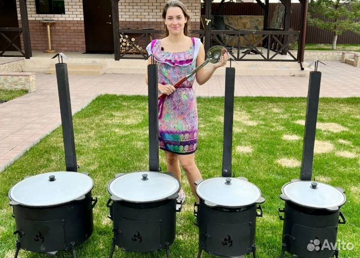 Казан + печь комплект