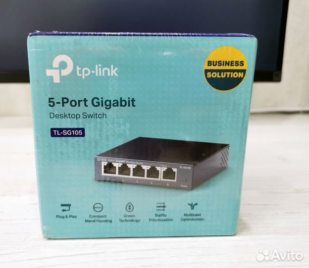 Коммутатор 5-ти портовый TP-Link TL-SG105 (новый)