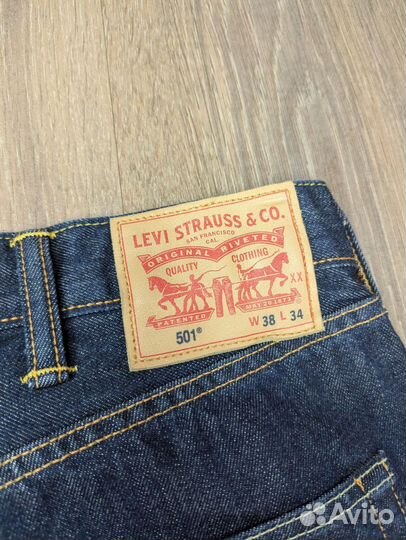 Джинсы Levis 501 w38 L34 Selvage denim