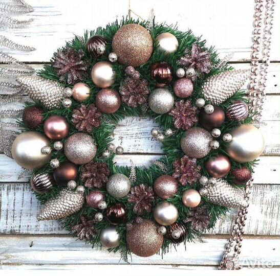 Новогодний венок. D 40-42