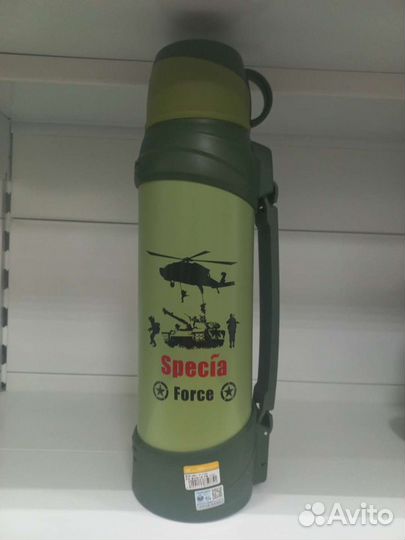 Термос военный 2.1л много