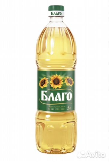 Масло подсолнечное Благо 1л