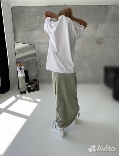 Юбка карго макси