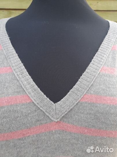 Полосатый пуловер шерсть-район American eagle 46