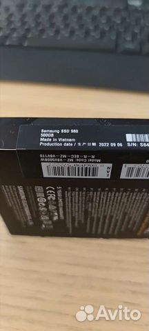 Новый SSD Samsung 980 500 GB