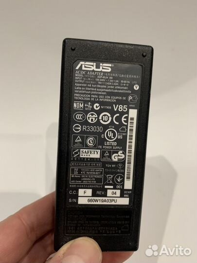 Блок питания asus 5.5x2.5mm 19v 3.42a ориг