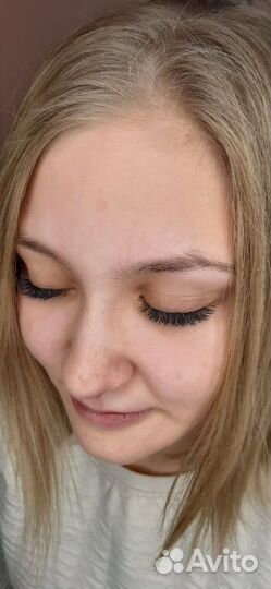Наращивание ресниц. Пудровое напыление(брови,губы)
