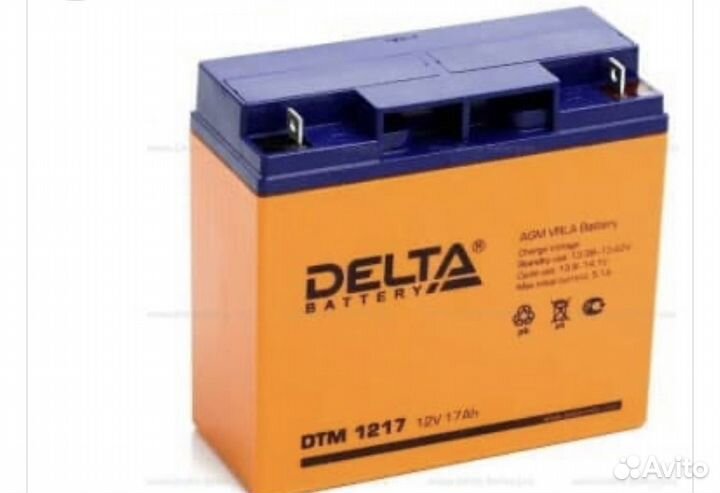 Акб аккумулятор Delta 1207 1240 1217