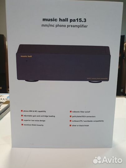 Music hall pa15.3 black/silver