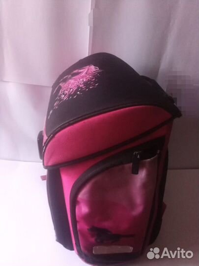 Рюкзак школьный для девочки б/у розовый