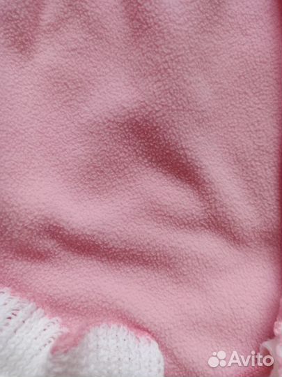 Теплый конверт в коляску для девочки