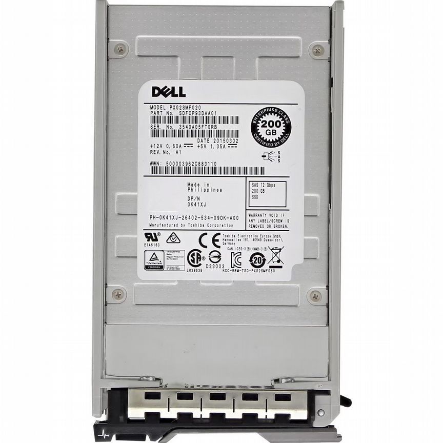 [K41XJ] Жесткий Диск Dell 200gb Sas 2.5" Ssd K41xj