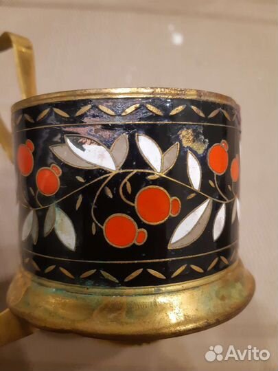 Подстаканники СССР эмаль