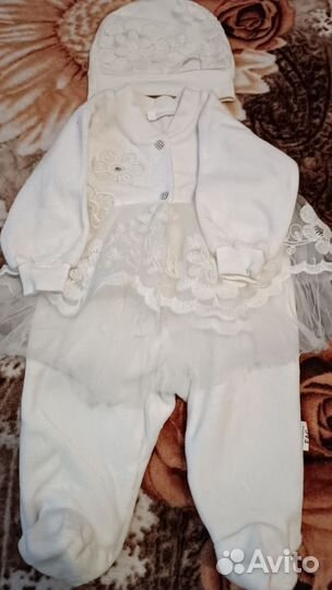 Велюровый конверт на выписку, комбинезон велюровый