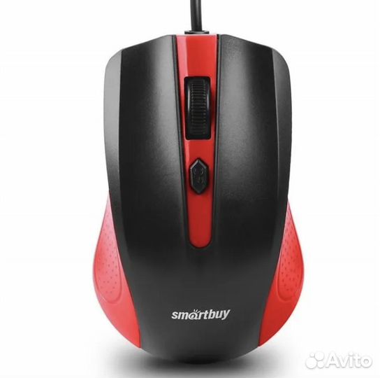 Мышь компьютерная проводная SmartBuy красно-черная