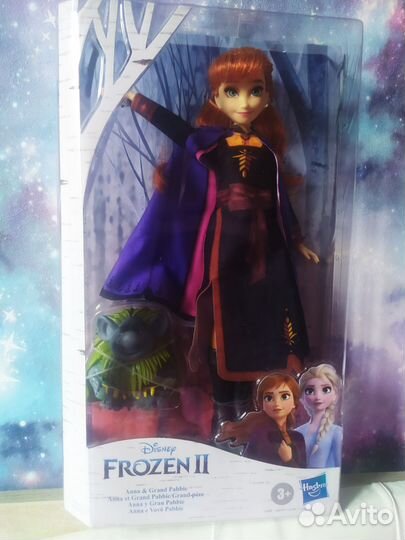 Кукла Анна с троллем Холодное сердце