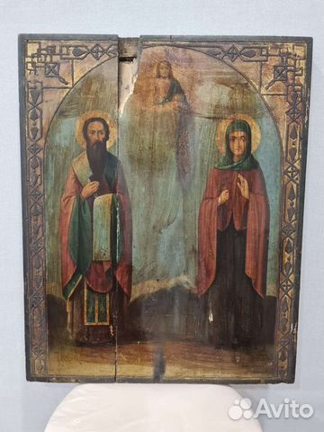 Икона Святые Василий и Евдокия