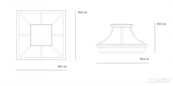 Колпак на забор с подсветкой premium