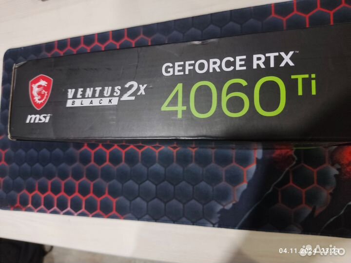 Видеокарта rtx 4060 ti