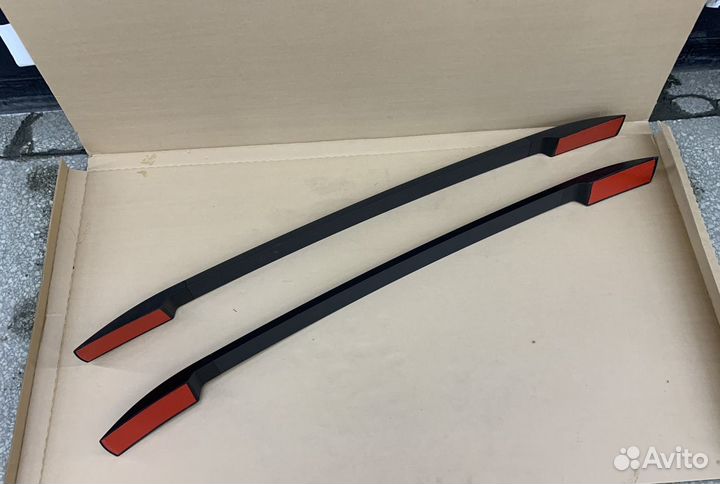 Черные рейлинги на крышу Ford Ranger T6 T7