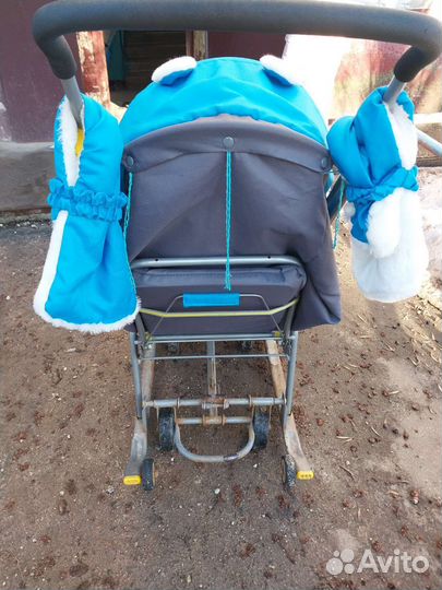 Детские санки коляска ника