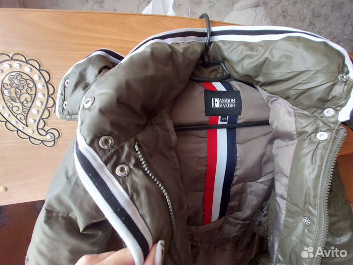 Зимнее пальто для девочки 128