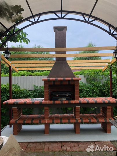 Печь барбекю / Мангал из кирпича