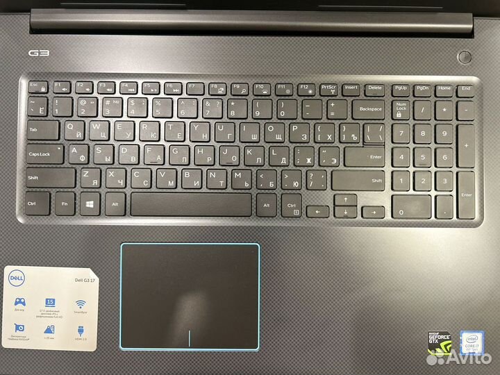 Ноутбук dell G3 17 3779 i7