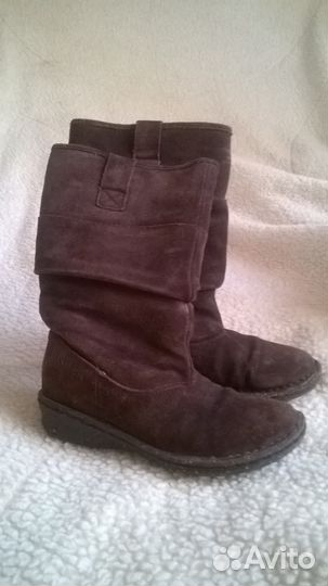 Сапоги замша натуральная