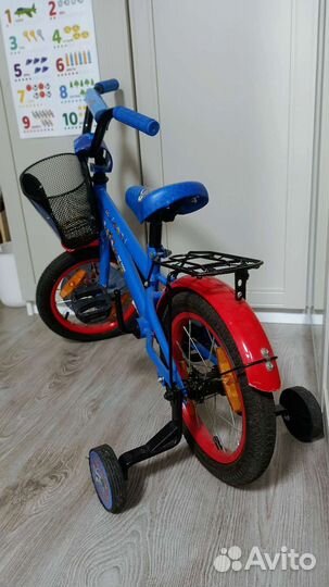 Детский велосипед, 4х колесный. Щенячий патруль