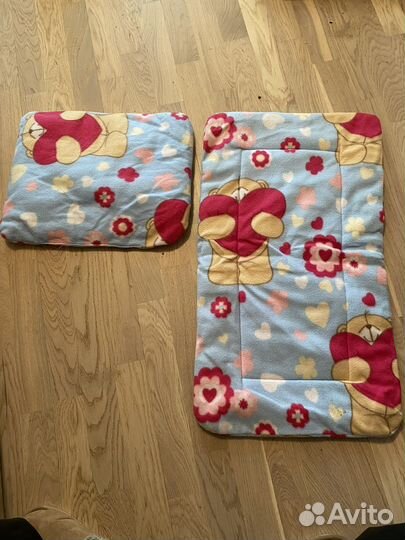 Матрасик и подушка в коляску