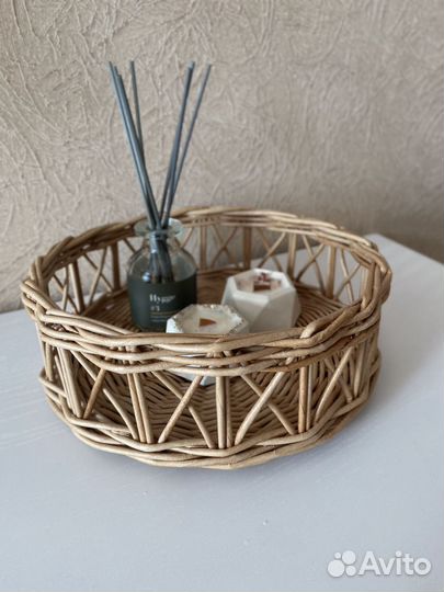 Плетеный поднос