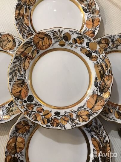 Тарелки десертные Лфз золотая осень