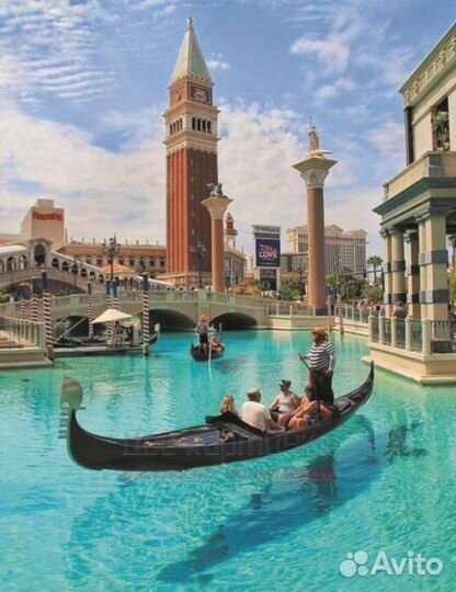 Алмазная мозаика 40x50 Прогулка по светлой Венеции