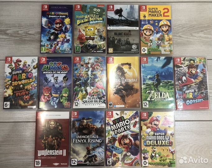 Игры для nintendo switch катриджи